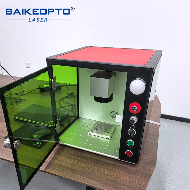 Compact Enclosed Fiber Laser E - Fiber Laser Marking Machine 30W review and price