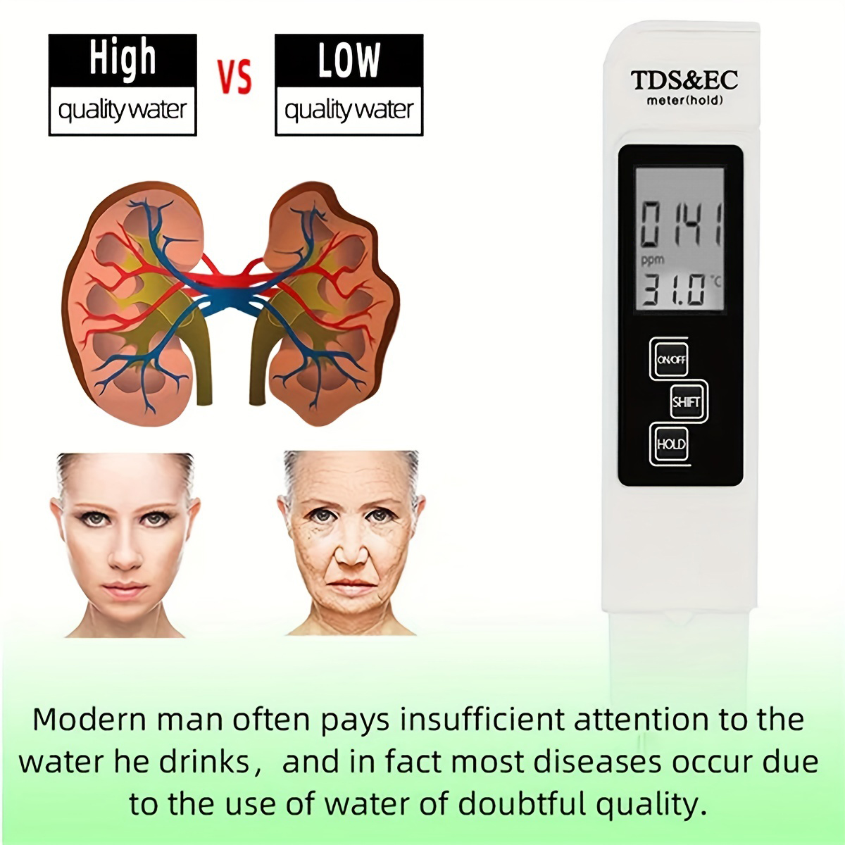 3in1 Water Quality Detection P - Ph Meter Digital Water Tester review and price