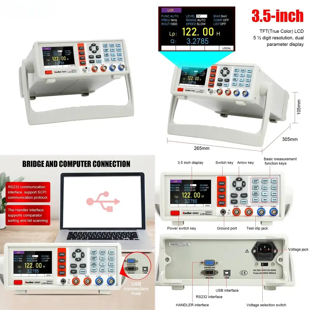 Digital LCR Meter Desktop Capa - Test Instruments review and price